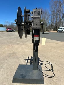 75 lb. Rapid-Air #RA23, motorized stock reel, 4" width, 18" outside dimensions, S/N 49116, STK# 1538