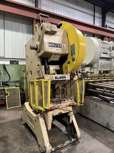 60 Ton, Minster #6SS, OBI press, 5" stroke, 14.5" Shut Height,air clutch & brake, 90 SPM, 15 HP, 1994