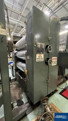 60" Battenfeld Gloucester Three Roll Vertical Sheet Stack