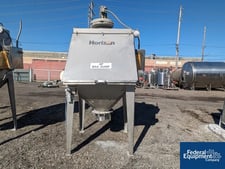 Horizon #IDC-S, Horizon Systems Bag Dump Station, Stainless Steel, integrated dust collection system, on legs