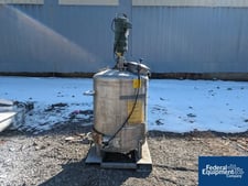 Letco Industries Mixing Tank, Stainless Steel, Dish top and sloped bottom, 2017