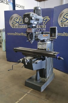 Lagun #FTV-2S, vertical mill, 10" x50" tbl., 3 HP, 30" X, 16" Y, 16" Z, 55-4250 RPM, R-8, variable speed