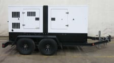 115 KW SWP #QP-130, diesel generator set, multi-volt, Perkins 4526/1800 engine, sound attenuated enclosure