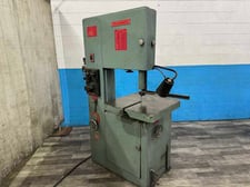 20" x 12" Powermatic #87, vertical band saw, 149" x 1" blade, 47-5200 RPM, 2 HP, blade welder