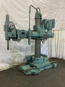 4' -14" Kaukauna #125U-44, universal radial drill, power elevation, pendant Control, #4MT