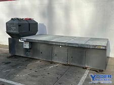 120" x 60" Diversitech #DD-5X10, Downdraft table, 8600 cfm, reverse pulse cleaning, 15 HP