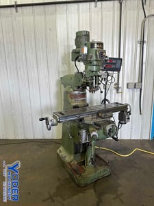 DoAll #GPM-200V, ram type vertical type mill, 9" x42" table, 2 HP, AcuRite III 2-Axis digital read out