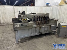 60" x 14 gauge Iowa #SLR6014-2, slear, 5 slitting drives, 6 roll power straightener