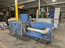 48" Wheelabrator #WMT-48, Shot Blast Table, 2 Wheels, 60" Work Height, Integral Dust Collector, 2007