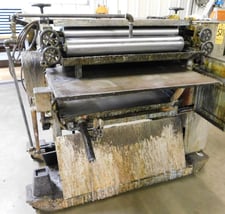 32" Roll Coater, top only, 9" Urethane applicator, 8" lower, (2 available) 4-1/2" doctor