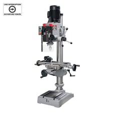 King Canada #KC-40HC, Gearhead Milling/Drilling Machine, 6-1/4" cross travel, 23" x 7-1/2" table, 220 V