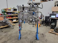 Paint Pump Station, Binks #41-17045, 4.5:1 Ratio, 60 cylcles/min. Pump, 6.85 GPM, 450 psi, 28 CFM, 10 liter