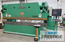 250 Ton, Accurpress #725012, 12' overall, 3-Axis, ETS 3000 CNC Control (upgraded), flush floor, #43275