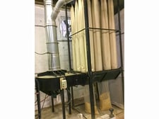 5000 cfm @ 7.4" S.P. Atlantic #X-Series, modular dust collection system, 440 sq.ft., 2016