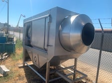 FEMIA rotary screen, 24" dia. x 8' long drum with 6' screening area, 3/16" wide zig zag openings