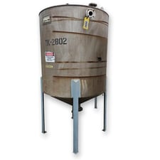 Stainless Steel cone bottom tank w/ legs