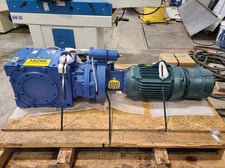 20 HP, 1750 RPM, Sumitomo, 123.00 :1 ratio gear drive with Baldor motor & Dings brake