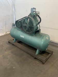 5 HP Rol-Air horizontal air compressor, piston type