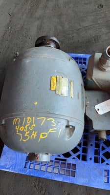 75 HP 1170 RPM General Electric, Frame 405S, DP, 230/460 Volts