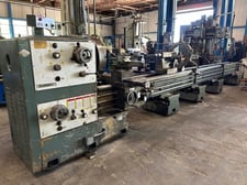 32" x 240" Summit #30-4/240, engine lathe, 23.5" swing over cross slide, 4-jaw 24" chuck, inch/metric, 30 HP