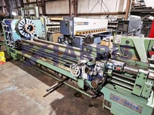 29" x 120" Kingston #LA29x3000, lathe, 3 & 4-jaw chuck, rapid traverse, inch/metric threading