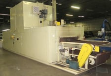 60" width x 6" H x 290" L Belco Industries belt conveyor oven, Natural gas, gas fired, 500°F, 2000