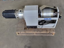 2 KW Yaskawa #USAMED-20BA2/UTOPH-600VB, 2.7 HP AC Servo motor w/Toyo Seimitsu gearbox BL4-05A