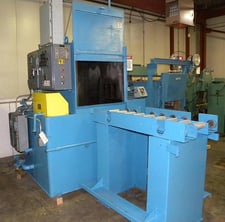 24" width x 36" L x 24" H Ipsen #WRG-5-G, dunk & spray batch washer complete with conveyor roller hearth