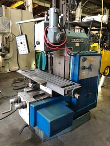 Parkson #M1250, vertical milling machine, 12.75" x49" table, 7.5 HP, ISO 50 taper