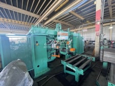 Peddinghaus #BDL-1250/9B, CNC beam drill line, layout marking, 9 spindle, 15 HP, 900 RPM, 2004