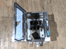 60 Amp. Allen-Bradley #1494G-CC3N, non-fusable disconnect switch, 4/4X Weatherproof, 600 Volts, 50 HP