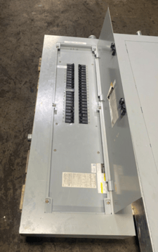 400 Amp. General Electric #AQF3424MBX, panelboard, 208Y/120 Volts, 3-phase, 4 wire, 42 space