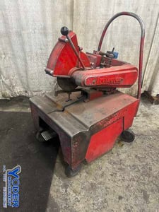 14" Irvington #14, abrasive cable saw, 4-1/2" capacity, foot pedal clamping force, 5 HP