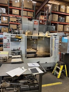 Haas #VF-3 APC, CNC vertical machining center, 3-Axis, 2 pallet, 40" X, 20" Y, 25" Z, 7500 RPM, 40 automatic