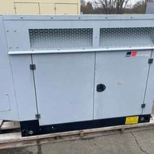 20 KW MTU #GS20, enclosed standby generator, 120/240 Volts, 66 hours, 2017