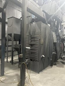 Pangborn, 8 wheel monorail system, 10 HP wheels, dust collection system