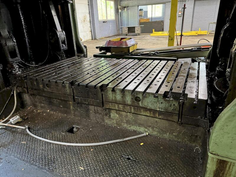 108" L x 60" width x 8" H, T-slotted bolster plate