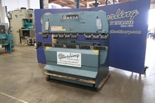 50 Ton, Amada #RG-50, hydraulic upacting press brake, 6.5' OA, 59.84" between housing, 3.937" stroke, 15.75"