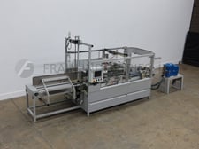 Pearson #CE35, automatic, case erector & hot melt glue bottom sealer, 10-35 cases per minute