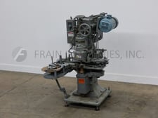 Canco #422-IE-00, automatic, single head, can seamer, 10-90 cans per minute, (4) roll, double seam, single