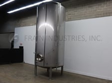 Mueller #150BBL, 304 Stainless Steel jacketed & insulated tank, 90" dia. x 177" straight wall, dish bottom