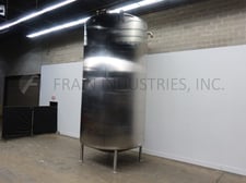 6000 gallon Mueller #180BBLD, 304 Stainless Steel insulated tank, 98" dia. x 177" straight wall, cone bottom