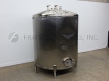 5000 gallon Cherry Burrell, 304 Stainless Steel tank, 106" dia. x 110" straight wall, dome top, dish bottom