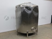 5000 gallon Cherry Burrell, 304 Stainless Steel tank, single wall, 106" dia. x 110" straight side, dome top