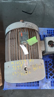 60 HP 1770 RPM Reliance, Frame 364T, TEFC, 1.15 service factor