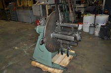 2500 lb. Littell #25-18, non-motorized uncoiler, 24" mandrel, 60" outside dimensions, 16"-20" ID, electric
