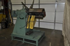 8000 lb. Littell, non-motorized uncoiler, 30" mandrel, 48" outside dimensions, 16"-20" ID, manual expansion