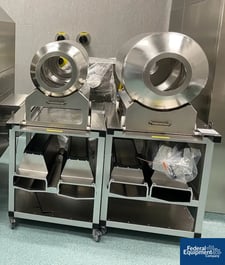 Image for LB Bohle #BFC50, Tripan Coating Pan, Stainless Steel, perforated pan with internal lifters, spray guns, with 25 and 50 liter drums