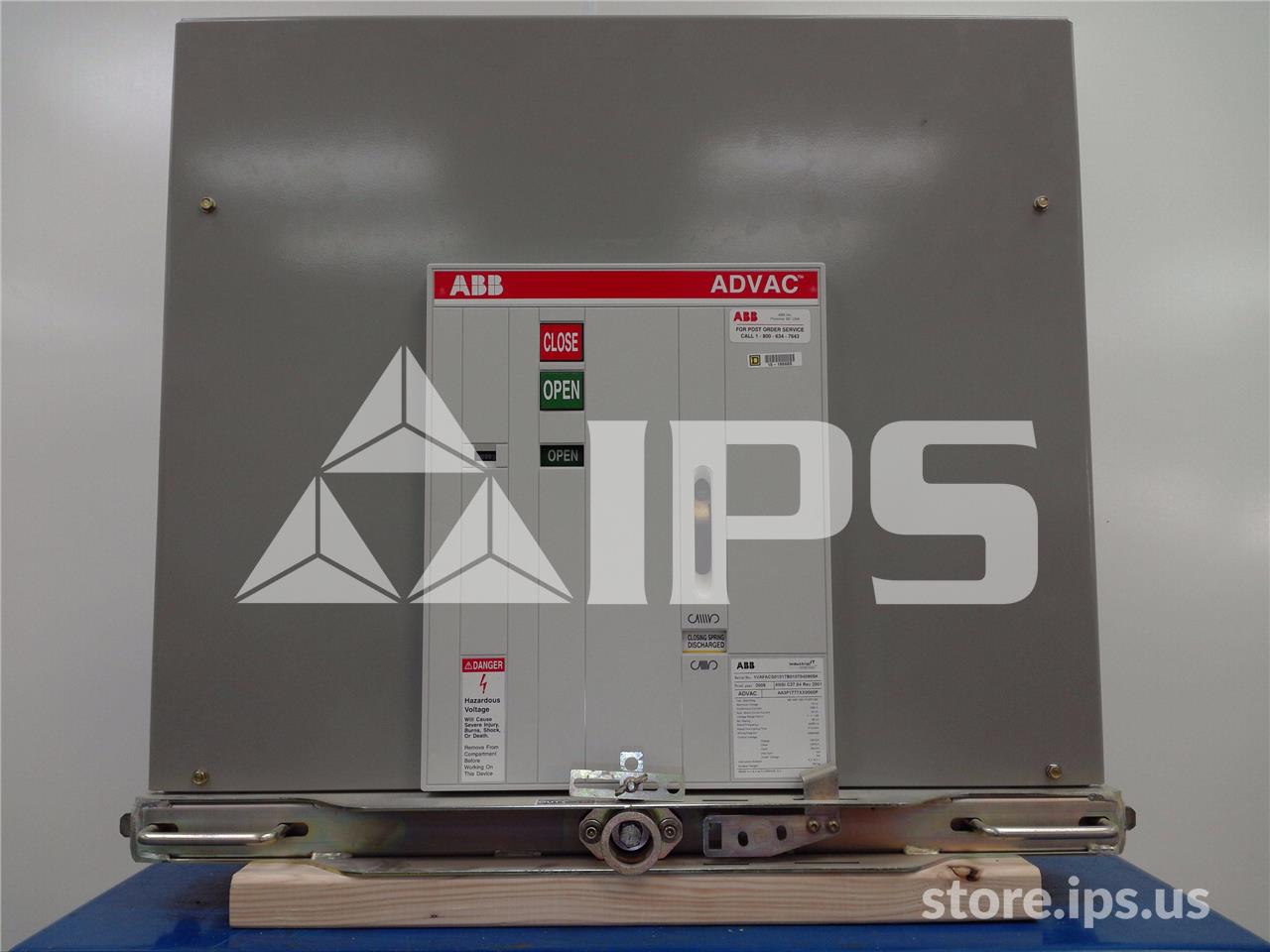 1200 Amps ABB Advac Aa3f1777xx0000p Model 3 (advac Model 3) 125 Volts DC Control, 20k Amps Sc