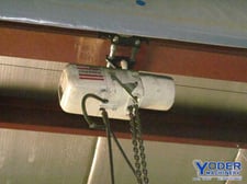 1 Ton, Coffing #ELC.2016-3, electric chain hoist, 10' lifting height, 16 FPM, 1 HP